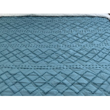 Bedspread 200x220 Ecotton Polysatin Jacquard Green