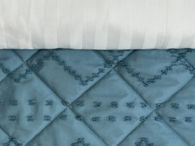 Покривало 200x220 Ecotton Полісатин жаккард Зелений