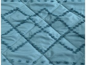 Bedspread 200x220 Ecotton Polysatin Jacquard Green