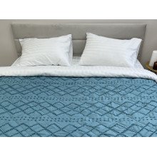 Bedspread 200x220 Ecotton Polysatin Jacquard Green