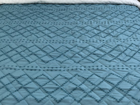 Bedspread 200x220 Ecotton Polysatin Jacquard Green