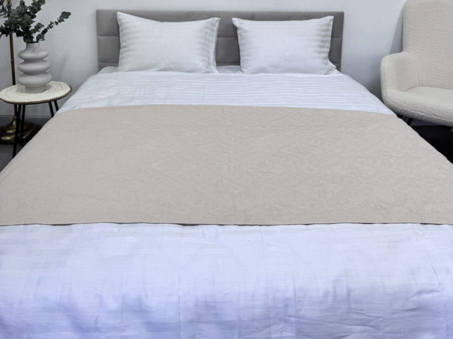 Bedspread 240x230 Pique Beige