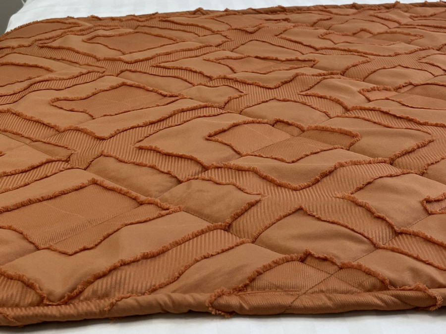 Sachet 70x230 Ecotton Polysatin Jacquard Orange