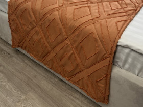 Sachet 70x230 Ecotton Polysatin Jacquard Orange