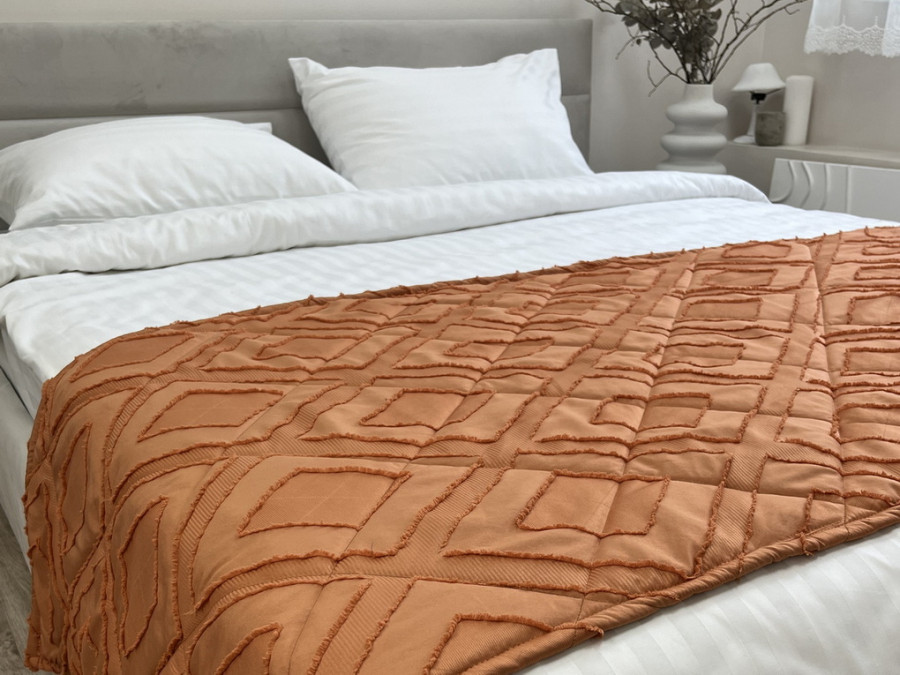 Sachet 70x230 Ecotton Polysatin Jacquard Orange