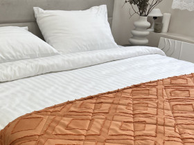 Sachet 70x230 Ecotton Polysatin Jacquard Orange