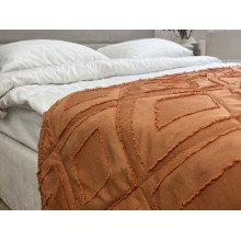 Sachet 70x230 Ecotton Polysatin Jacquard Orange