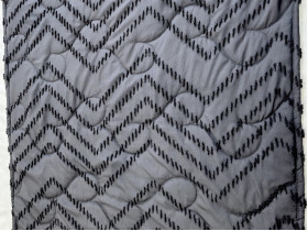 Sachet 70x230 Ecotton Polysatin Jacquard Gray