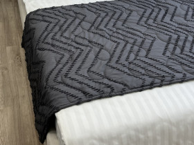 Sachet 70x230 Ecotton Polysatin Jacquard Gray