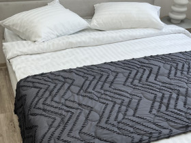 Sachet 70x230 Ecotton Polysatin Jacquard Gray