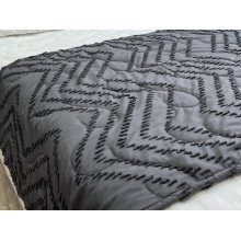 Sachet 70x230 Ecotton Polysatin Jacquard Gray