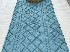 Sachet 70x230 Ecotton Polysatin Jacquard Green