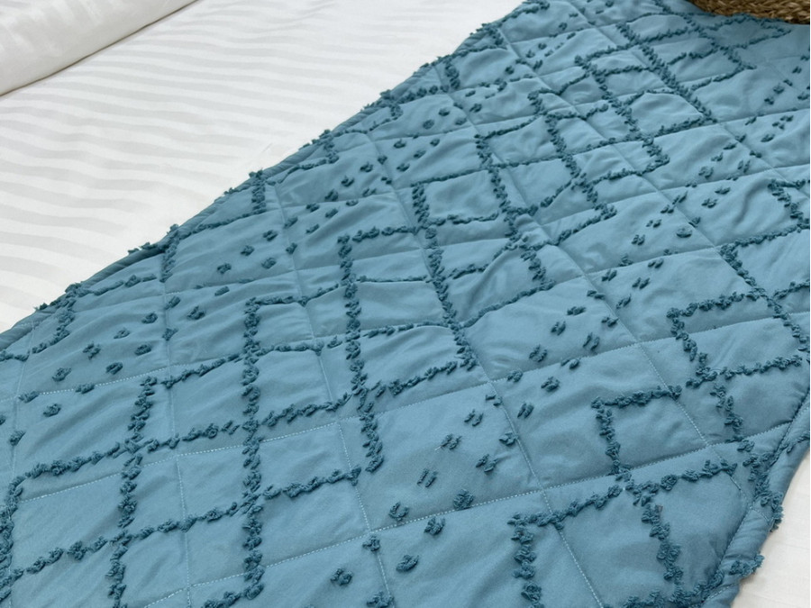 Sachet 70x230 Ecotton Polysatin Jacquard Green