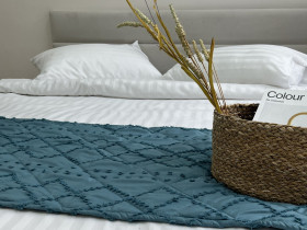 Sachet 70x230 Ecotton Polysatin Jacquard Green
