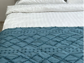 Sachet 70x230 Ecotton Polysatin Jacquard Green