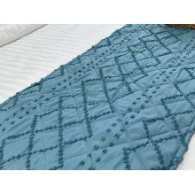 Sachet 70x230 Ecotton Polysatin Jacquard Green