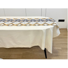Table runner made of water-repellent fabric 45x170 DUCK 25839-2