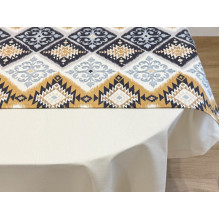 Table runner made of water-repellent fabric 45x170 DUCK 25839-2