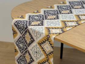 Table runner made of water-repellent fabric 45x170 DUCK 25839-2