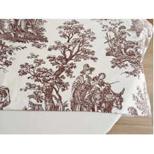 Table runner made of water-repellent fabric 45x170 DUCK 30497 Beige