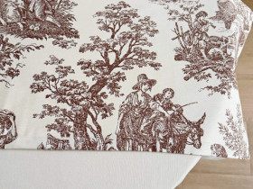 Table runner made of water-repellent fabric 45x170 DUCK 30497 Beige