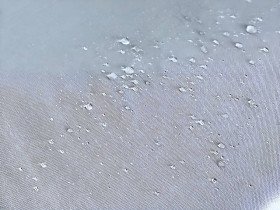 Table runner made of water-repellent fabric 45x170 DUCK, gray