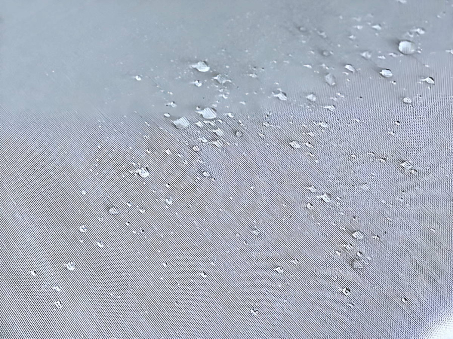 Table runner made of water-repellent fabric 45x170 DUCK, gray