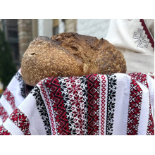 Ранер-рушник український етно 3 в 1 білий з українським орнаментом Ecotton