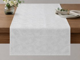 Textile table runner 45x170 white