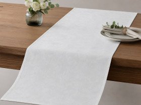 Textile table runner 45x170 white