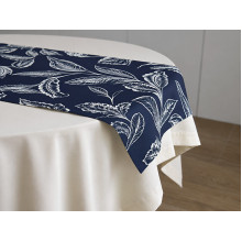 Table runner made of water-repellent fabric 45x170 DUCK blue 2894-25 Blue