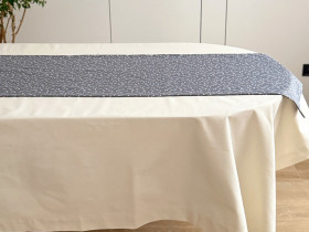 Table runner made of water-repellent fabric 45x170 DUCK V-11 Grey