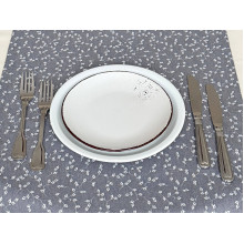 Table runner made of water-repellent fabric 45x170 DUCK V-11 Grey