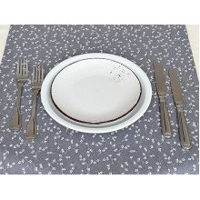 Table runner made of water-repellent fabric 45x170 DUCK V-11 Grey