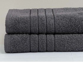 Рушник махровий 50x90 Ecotton Antracite 420