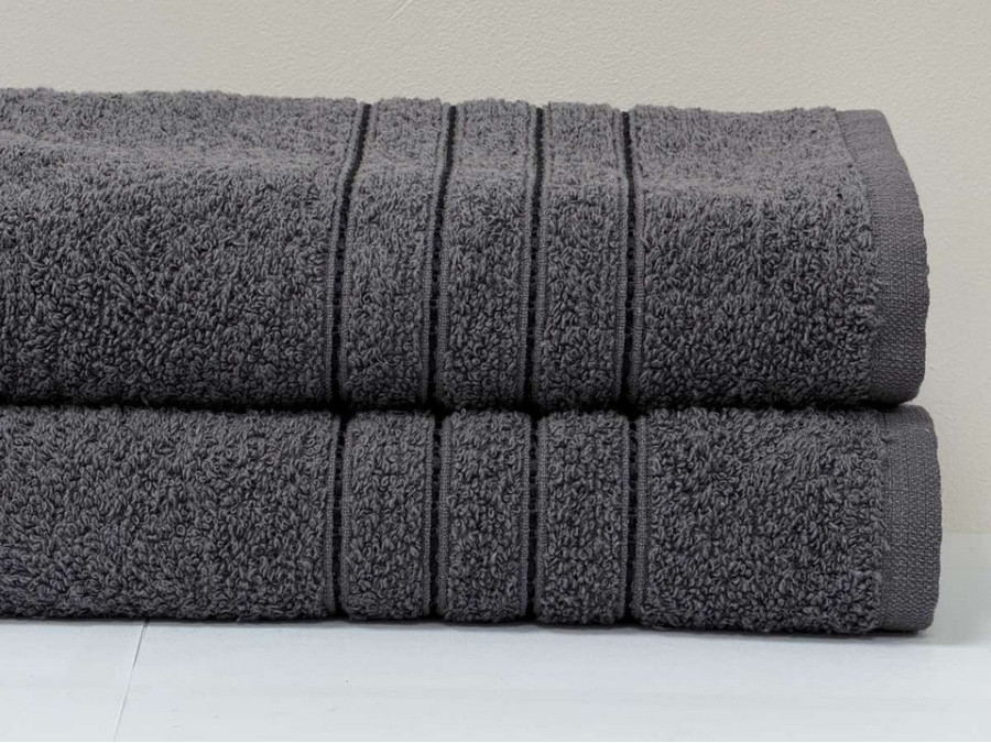Полотенце махровое 70x140 Ecotton Antracite 420