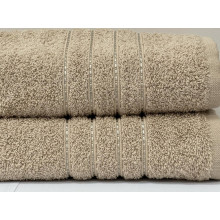 Полотенце махровое 50x90 Ecotton Бежевое 420