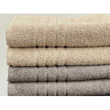 Полотенце махровое 50x90 Ecotton Бежевое 420