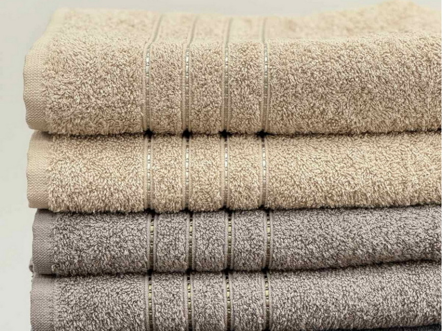 Рушник махровий 50x90 Ecotton Бежевий 420