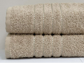 Рушник махровий 70x140 Ecotton Бежевий 420