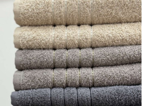 Рушник махровий 70x140 Ecotton Бежевий 420