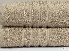 Полотенце махровое 50x90 Ecotton Бежевое 420