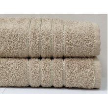 Полотенце махровое 50x90 Ecotton Бежевое 420