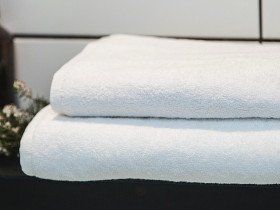 Полотенце махровое 70x140 Ecotton Белое 430