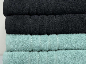 Рушник махровий 50x90 Ecotton Чорний 420