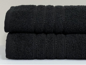Рушник махровий 50x90 Ecotton Чорний 420
