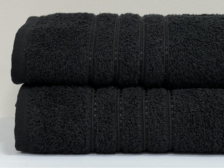 Рушник махровий 50x90 Ecotton Чорний 420