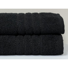 Полотенце махровое 70x140 Ecotton Черное 420