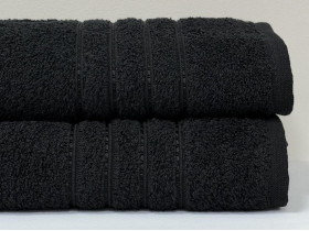 Рушник махровий 70x140 Ecotton Чорний 420