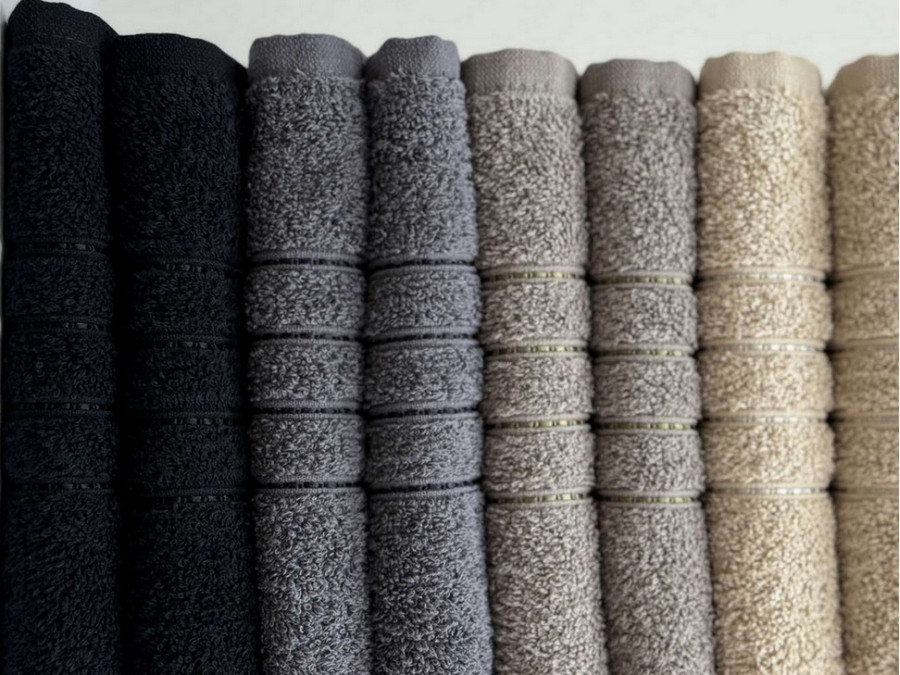 Terry towel 70x140 Ecotton Black 420